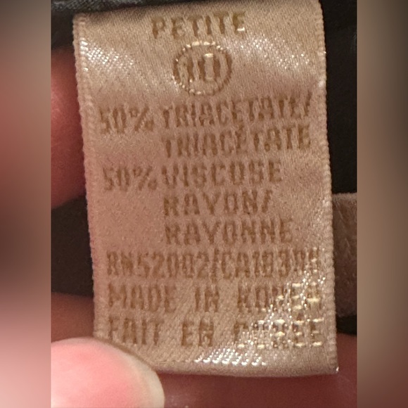 Dana Buchman Black Plain Midi Skirt Zipper In Back SZ P10 Great Condition - Picture 6 of 11